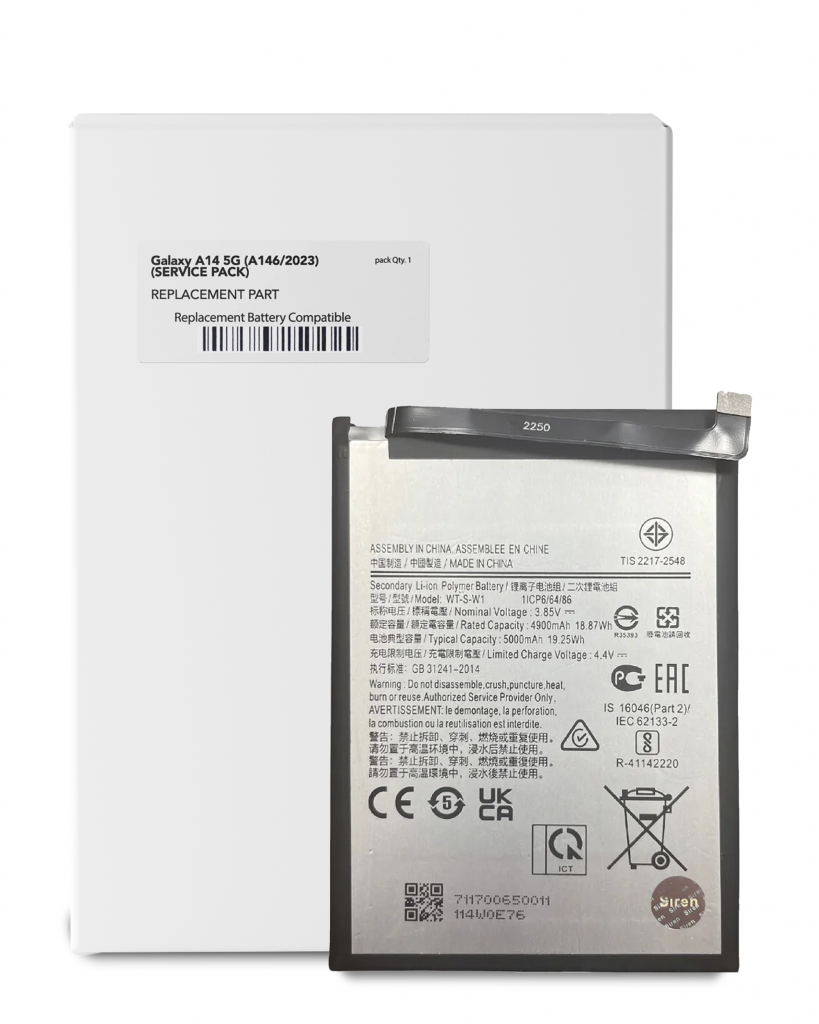 Replacement Battery For Samsung Galaxy A04 (A045 / 2022) / A04E (A042 / 2022) / A14 (A145 / 2023) / A14 5G (A146U / A146P / A146V / A146W / 2023) (Service Pack)