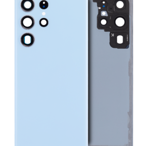 Back Cover Glass With Camera Lens For Samsung Galaxy S23 Ultra 5G (Service Pack) (Sky Blue)