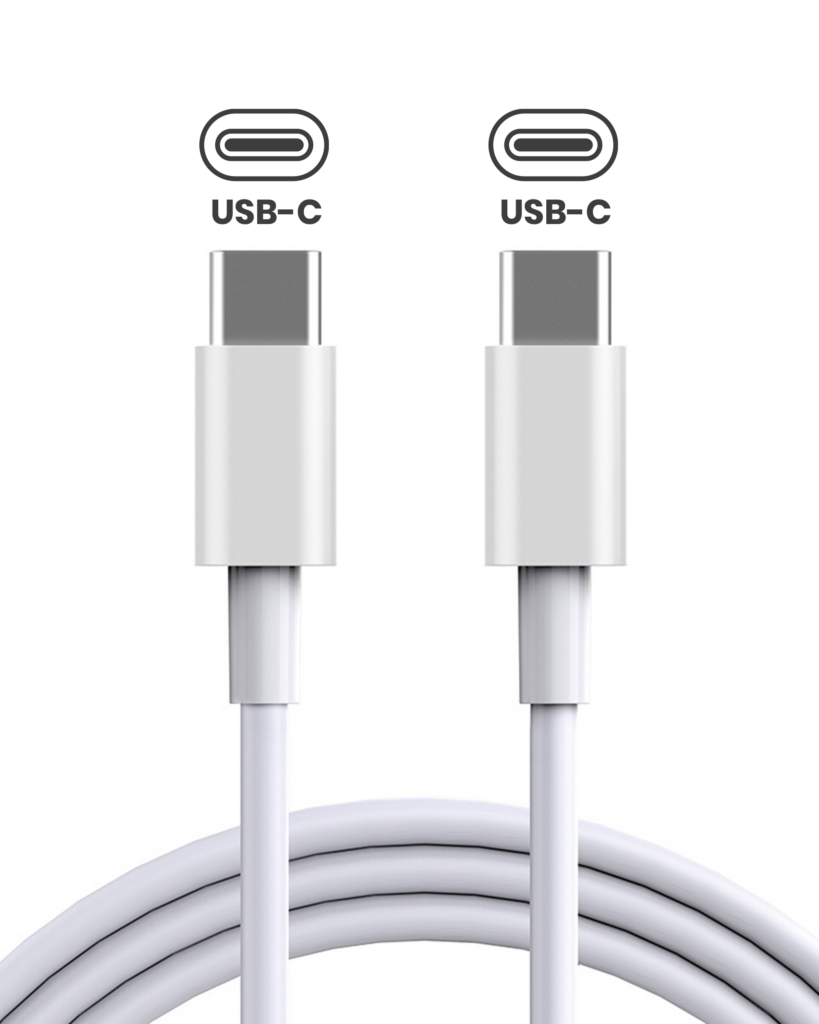 USB-C to C Cable For iPhone / iPad (1 m / 3 ft) (OEM Grade A) (Bulk Packaging) (50 Pack)