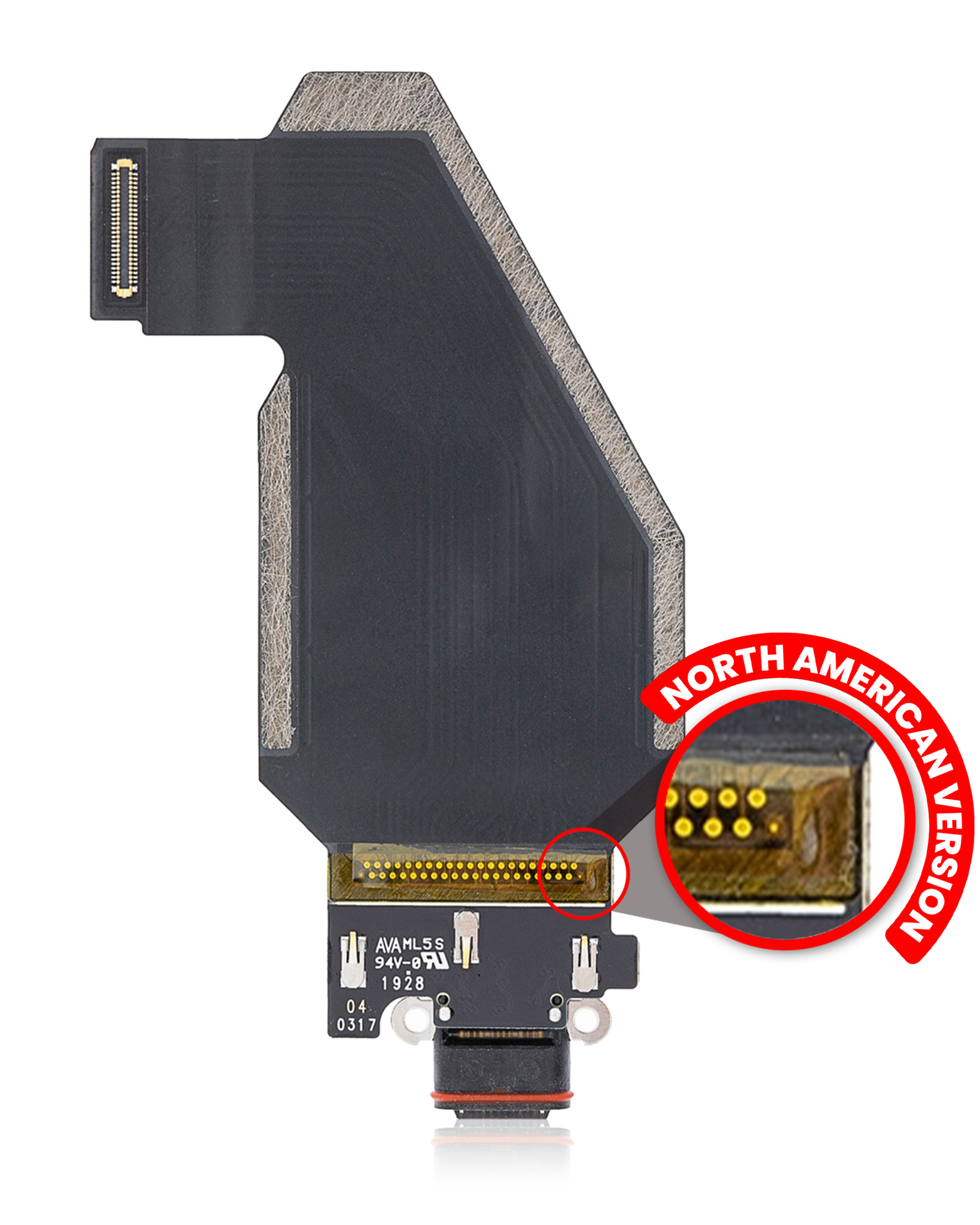 Charging Port Flex Cable For Google Pixel 4 XL (US Version) (Genuine OEM)