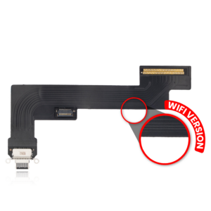 Charging Port Flex Cable For iPad Air 4 (WiFi Only) (Aftermarket Plus) (Black)