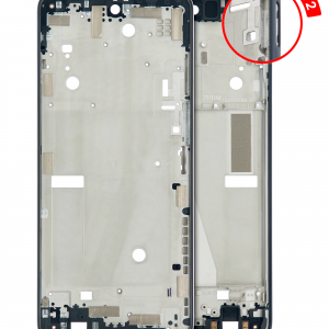 Mid-Frame Housing For Motorola Moto G Stylus 5G (XT2215 / 2022) (Steel Blue)