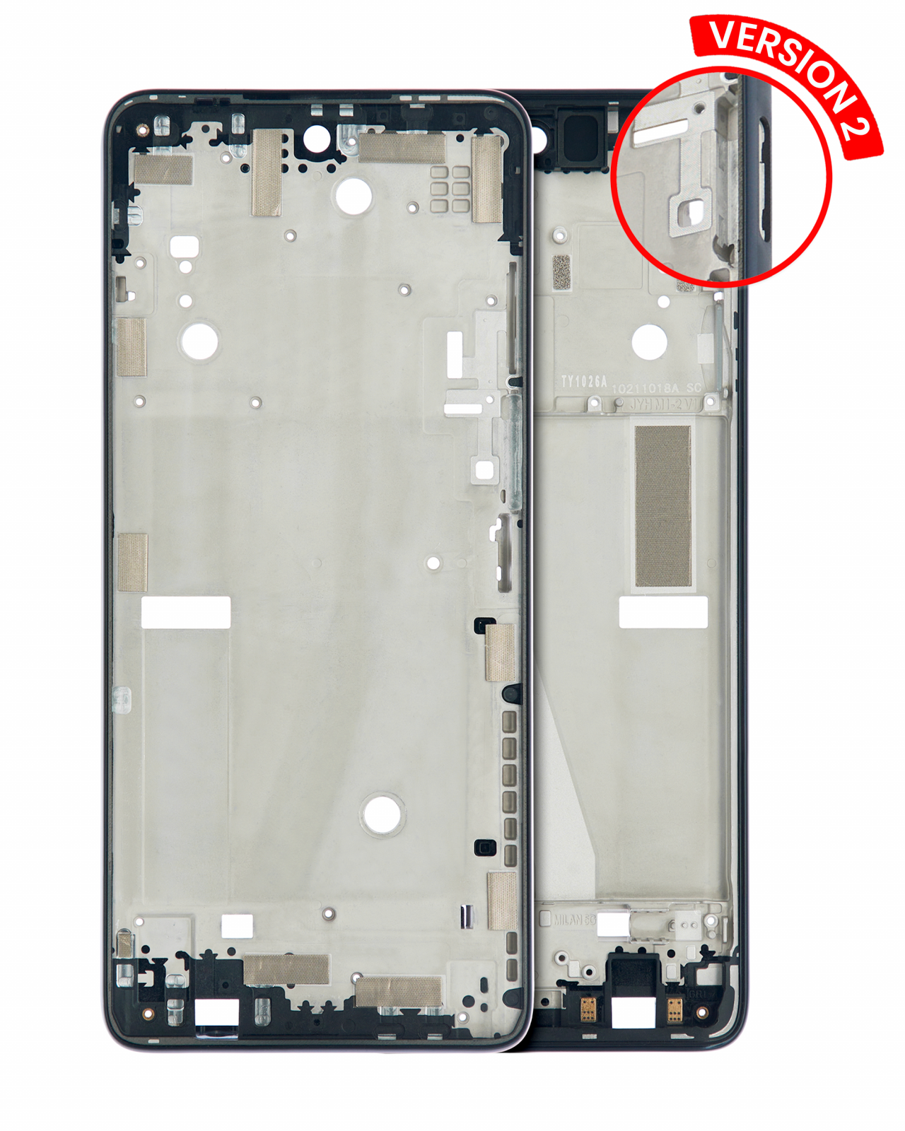 Mid-Frame Housing For Motorola Moto G Stylus 5G (XT2215 / 2022) (Steel Blue)