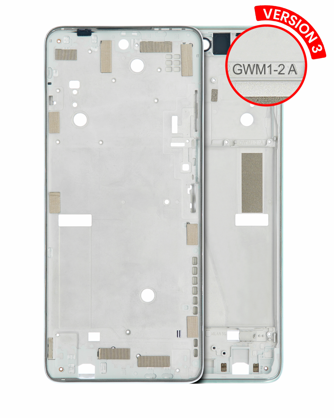 Mid-Frame Housing For Motorola Moto G Stylus 5G (XT2215 / 2022) (Seafoam Green)