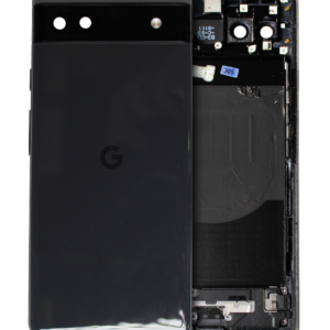 Back Housing For Google Pixel 6a (Used OEM Pull: Grade A) (Charcoal)