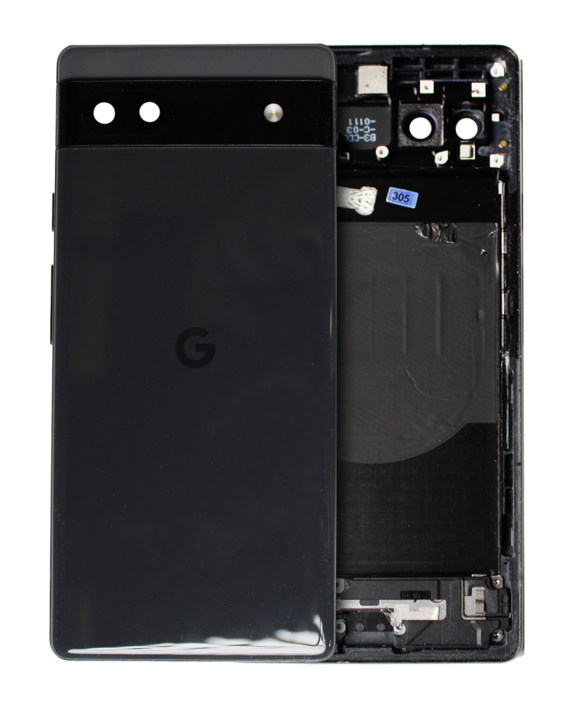 Back Housing For Google Pixel 6a (Used OEM Pull: Grade A) (Charcoal)