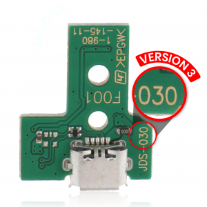 Micro USB Charging Port Board With 12-Pin Flex Cable for PlayStation 4 Controllers (Version 3: JDS-030)