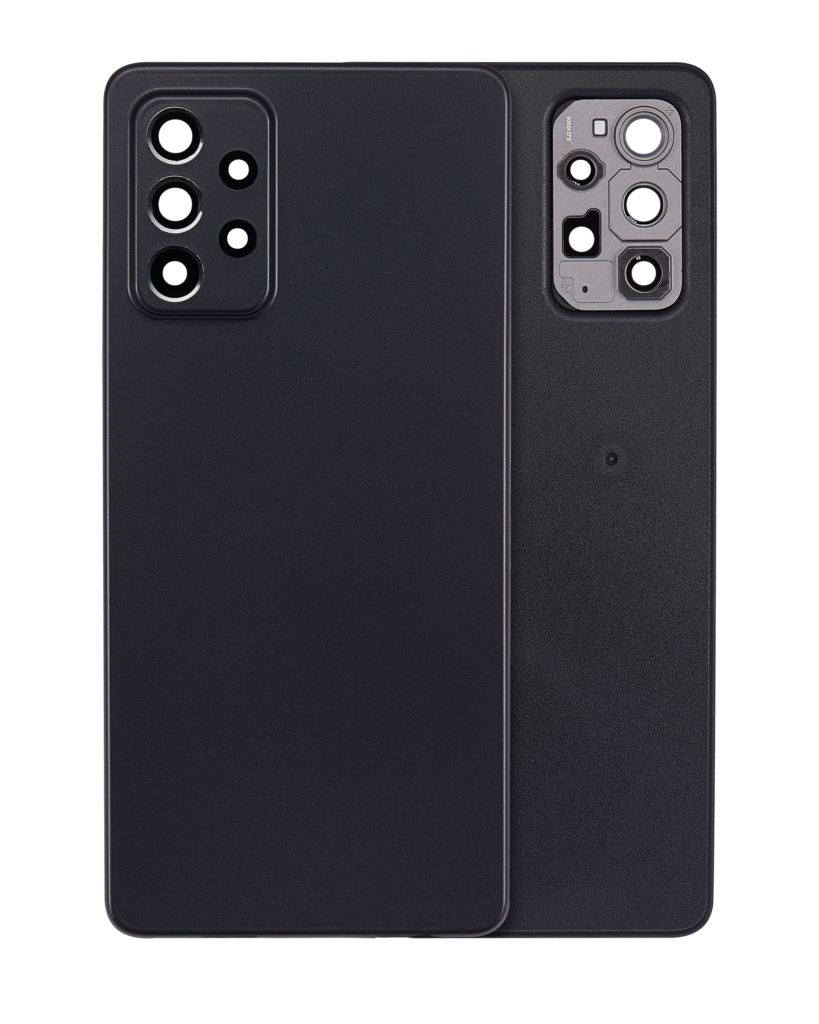 Back cover Glass For Samsung Galaxy A72 (A725 / 2021) (Aftermarket Plus) (Awesome Black)