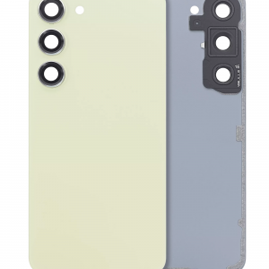Back Cover Glass With Camera Lens For Samsung Galaxy S23 5G (No Logo) (Aftermarket Plus) (Lime)