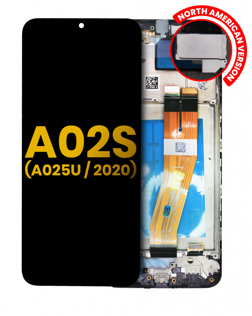 LCD Assembly With Frame For Samsung Galaxy A02S (A025U / 2020) (US Version) (Refurbished) (All Colors)