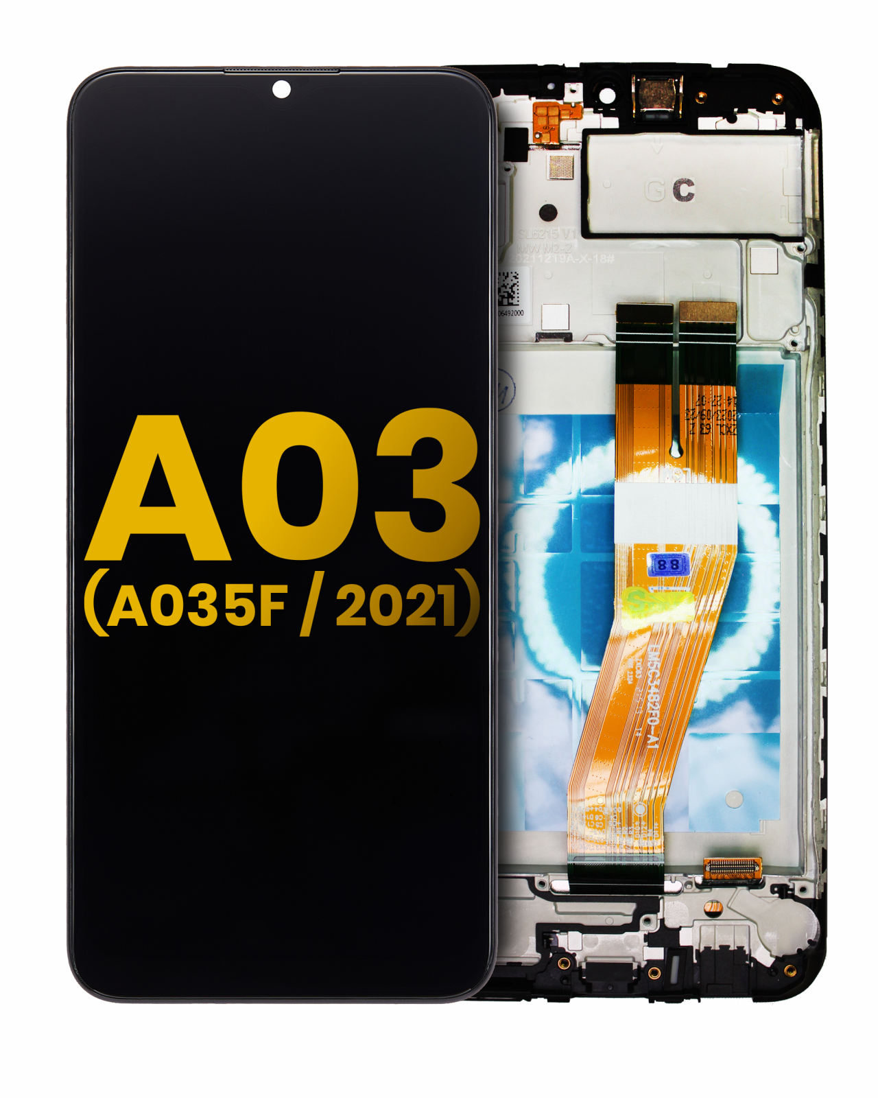 LCD Assembly With Frame For Samsung Galaxy A03 (A035F / 2021) (International Version) (Refurbished) (All Colors)