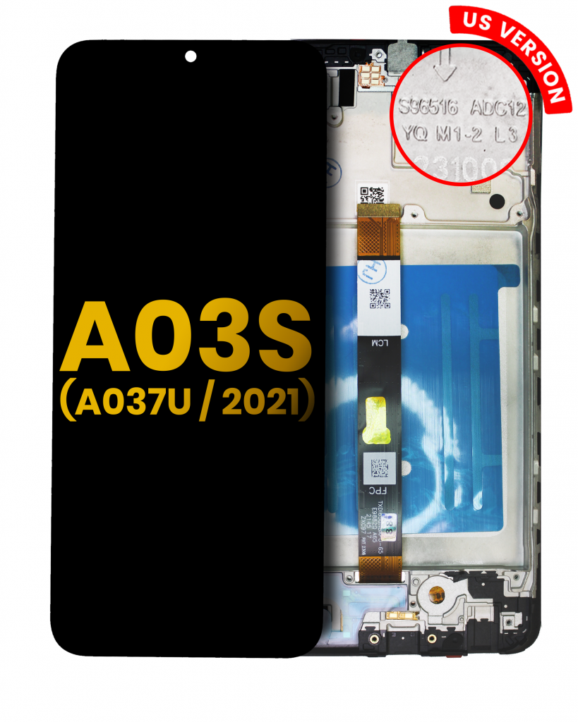 LCD Assembly With Frame For Samsung Galaxy A03s (A037U / 2021) (US Version) (Refurbished) (All Colors)