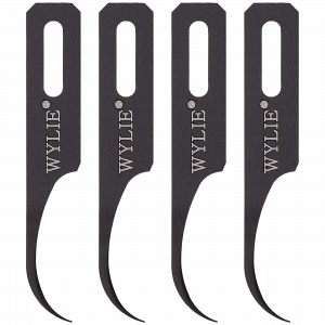 Scalpel blade - Side Glue Removal (Wylie WL-365E Model-C) (4 Piece Set)