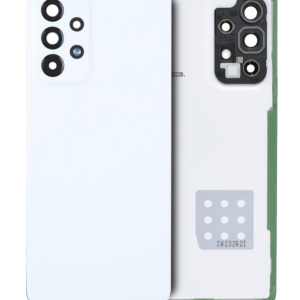 Back Cover Glass With Camera Lens For Samsung Galaxy A53 5G (A536 / 2022) (Service Pack) (White)