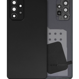 Back Cover Glass With Camera Lens For Samsung Galaxy A52s (A528 / 2021) (Service Pack) (Awesome Black)