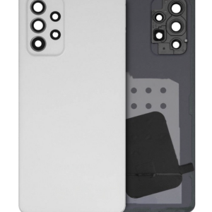 Back Cover Glass With Camera Lens For Samsung Galaxy A52s (A528 / 2021) (Service Pack) (Awesome White)