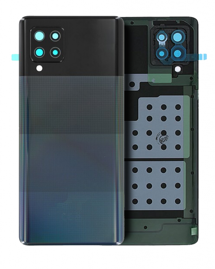 Back Cover Glass With Camera Lens For Samsung Galaxy A42 5G (A426 / 2020) (Service Pack) (Prism Dot Black)
