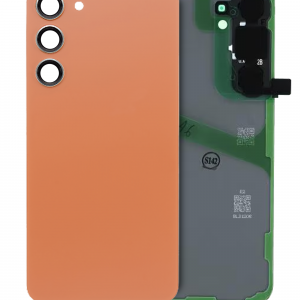 Back Cover Glass With Camera Lens For Samsung Galaxy S24 Plus (Service Pack) (Sandstone Orange)