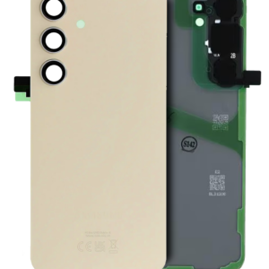 Back Cover Glass With Camera Lens For Samsung Galaxy S24 Plus (Service Pack) (Amber Yellow)