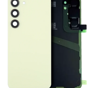 Back Cover Glass With Camera Lens For Samsung Galaxy S24 (Service Pack) (Amber Yellow)