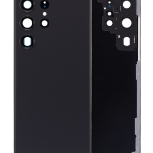 Back Cover Glass With Camera Lens For Samsung Galaxy S23 Ultra (Service Pack) (Phantom Black)