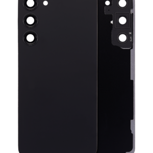 Back Cover Glass With Camera Lens For Samsung Galaxy S23 Plus (Service Pack) (Phantom Black)