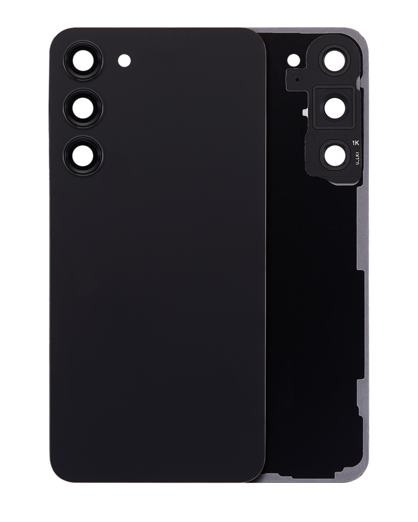 Back Cover Glass With Camera Lens For Samsung Galaxy S23 Plus (Service Pack) (Phantom Black)