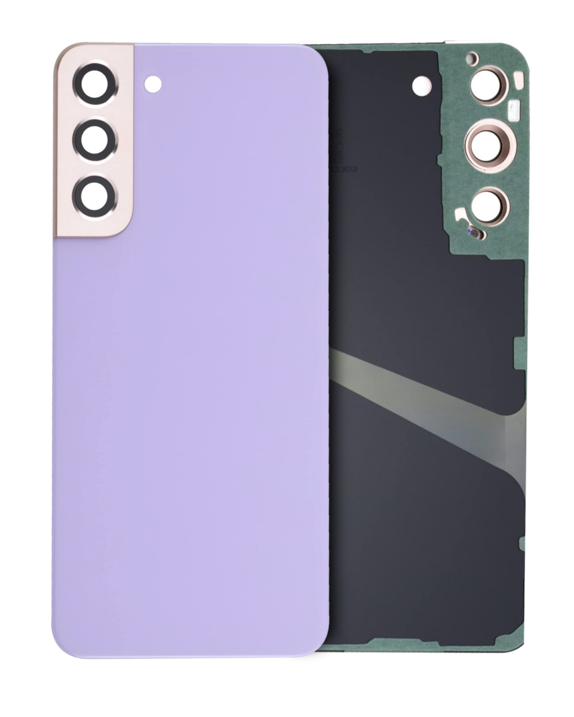 Back Cover Glass With Camera Lens For Samsung Galaxy S22 (Service Pack) (Violet)