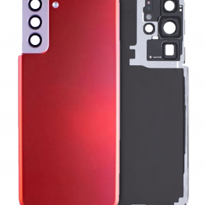 Back Cover Glass With Camera Lens For Samsung Galaxy S21 Plus (Service Pack) (Phantom Red)