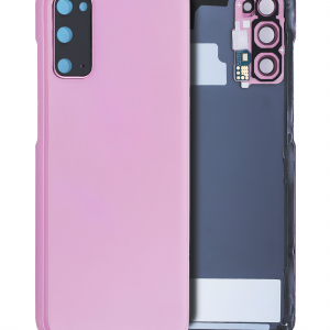 Back Cover Glass With Camera Lens For Samsung Galaxy S20 5G (Service Pack) (Cloud Pink)