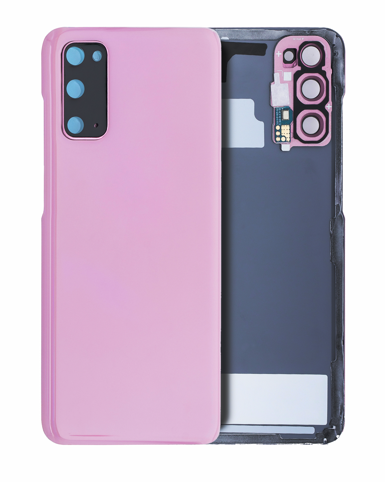 Back Cover Glass With Camera Lens For Samsung Galaxy S20 5G (Service Pack) (Cloud Pink)