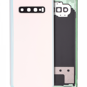 Back cover Glass With Camera Lens For Samsung Galaxy S10 Plus (Service Pack) (Prism White)