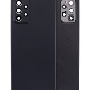 Back Cover Glass With Camera Lens For Samsung Galaxy A72 (A725 / 2021) (Service Pack) (Black)