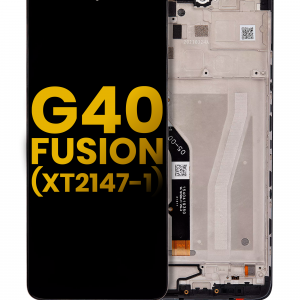 LCD Assembly With Frame For Motorola Moto G40 Fusion (XT2147-1) (Refurbished) (All Colors)