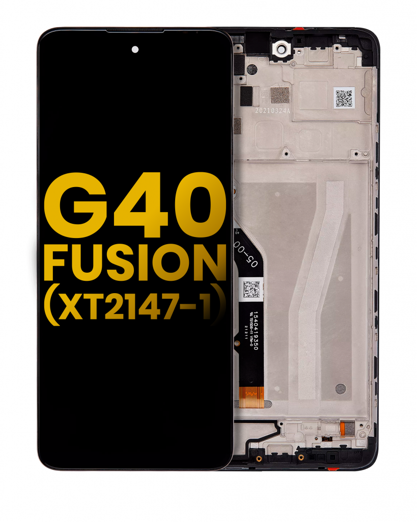LCD Assembly With Frame For Motorola Moto G40 Fusion (XT2147-1) (Refurbished) (All Colors)