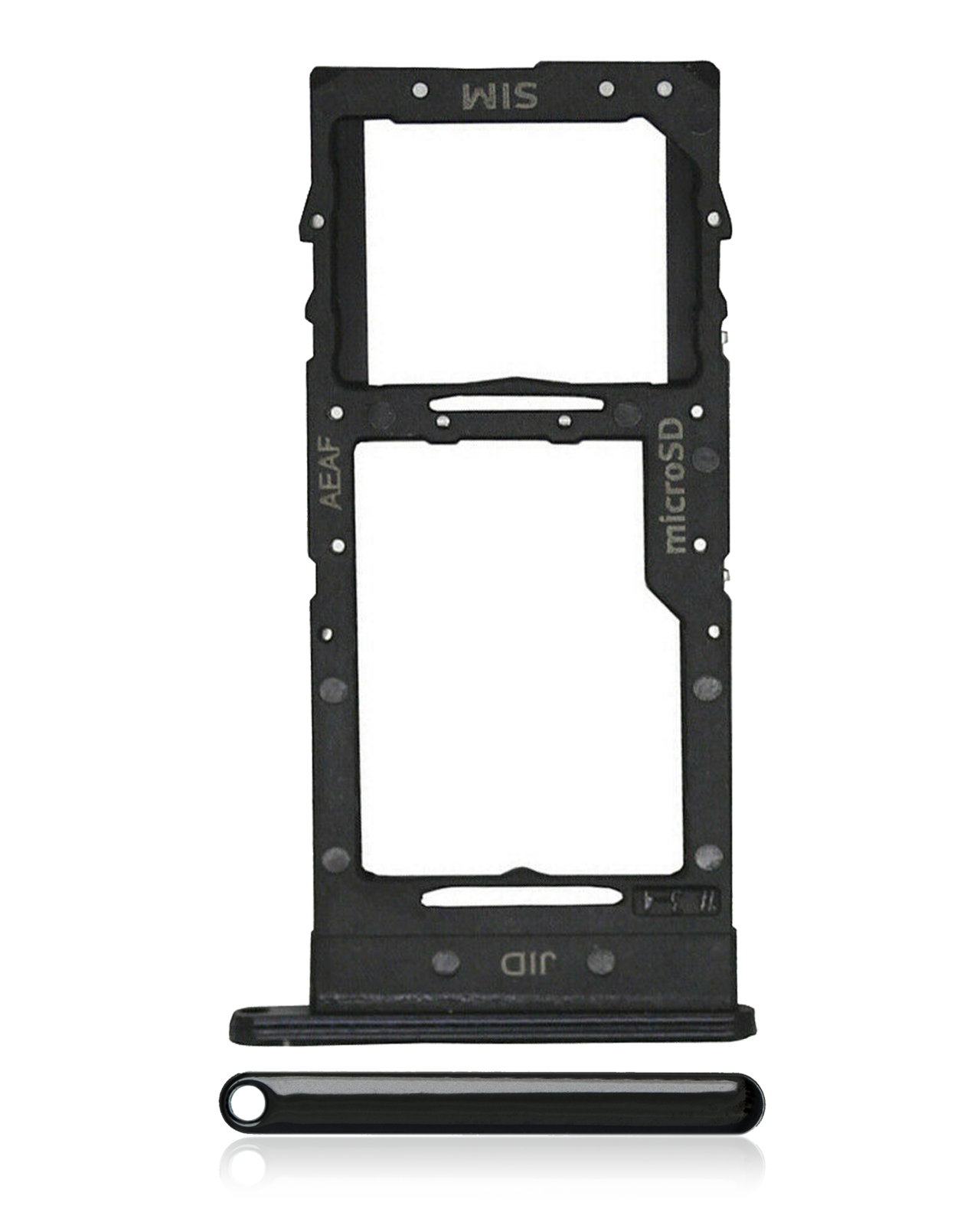 Single Sim Card Tray For Samsung Galaxy A51 5G (A516 / 2020) (Prism Cube Black)