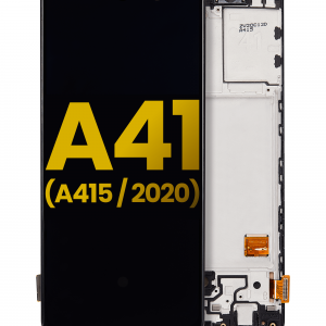OLED Assembly With Frame For Samsung Galaxy A41 (A415 / 2020) (Refurbished) (Prism Crush Black)
