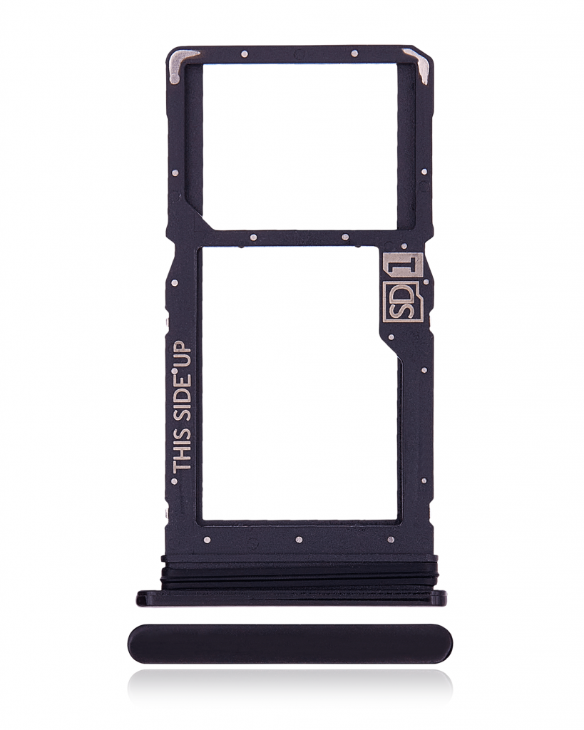 Single Sim Card Tray For Motorola Moto G8 Power / Moto G Power (XT2041 / 2020) (Genuine OEM) (Smoke Black)