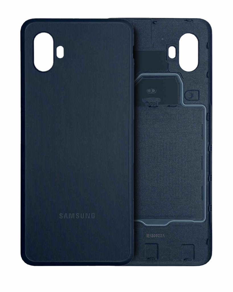 Back Cover Glass With Camera Lens For Samsung Galaxy Xcover 6 Pro (Service Pack) (Black)