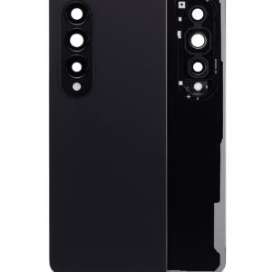 Back Cover Glass With Camera Lens For Samsung Galaxy Z Fold 4 (Service Pack) (Phantom Black)