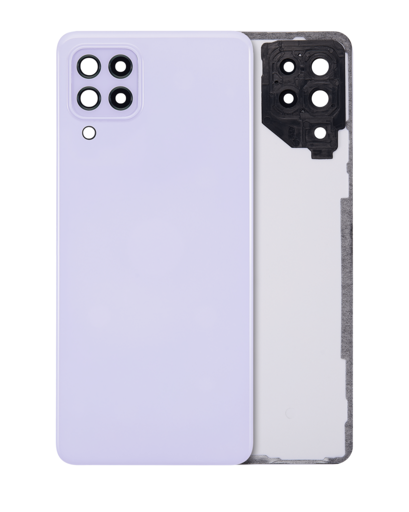 Back Cover Glass With Camera Lens For Samsung Galaxy A22 4G (A225 / 2021) (Service Pack) (Violet)