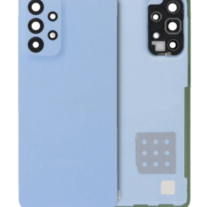 Back Cover Glass With Camera Lens For Samsung Galaxy A33 5G (A336 / 2022) (Service Pack) (Blue)