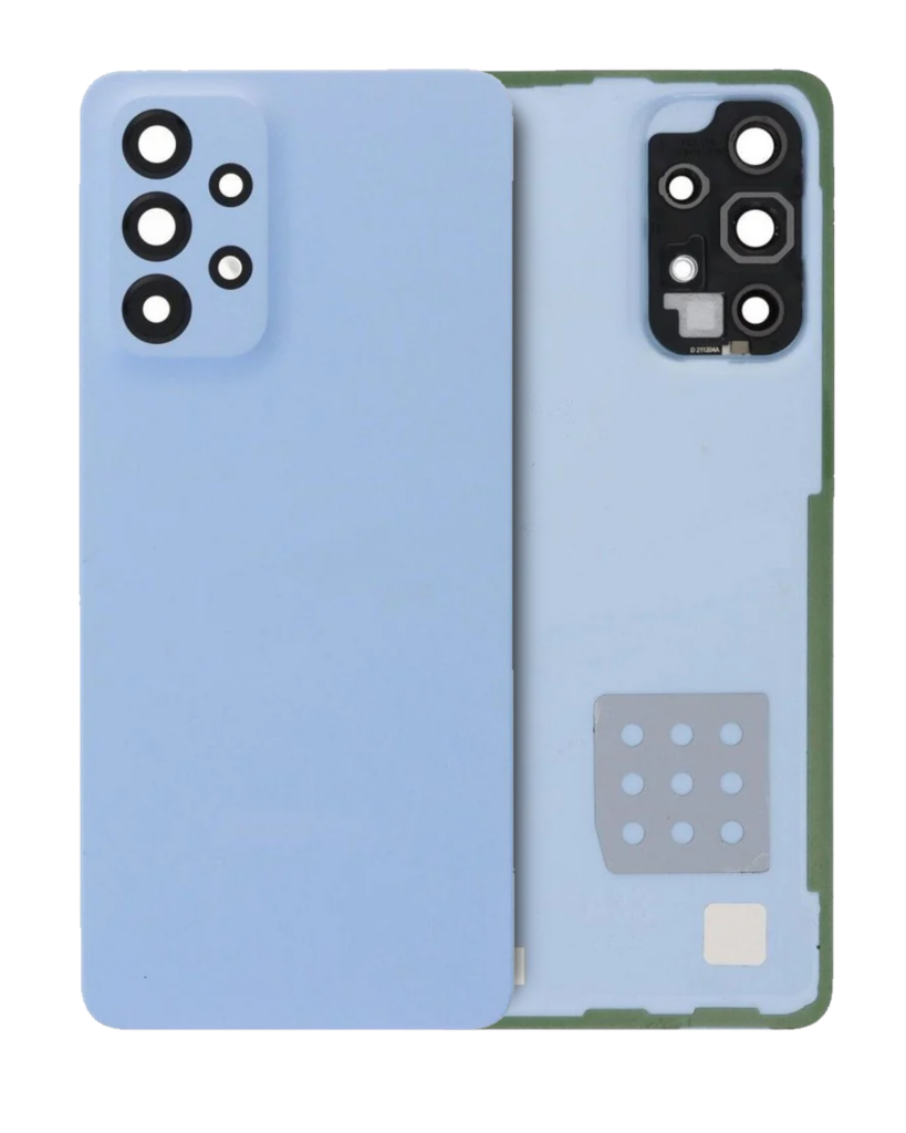 Back Cover Glass With Camera Lens For Samsung Galaxy A33 5G (A336 / 2022) (Service Pack) (Blue)