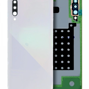 Back Cover Glass With Camera Lens For Samsung Galaxy A30S (A307 / 2019) (Service Pack) (White)