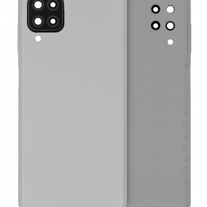 Back Cover Glass With Camera Lens For Samsung Galaxy A12 (A125 / 2020) (Service Pack) (White)