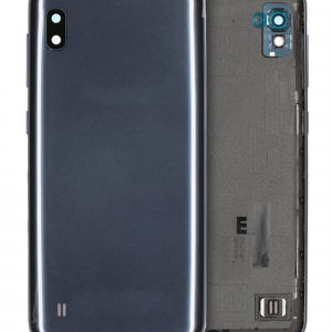 Back Cover Glass With Camera Lens For Samsung Galaxy A10 (A105 / 2019) (Service Pack) (Black)