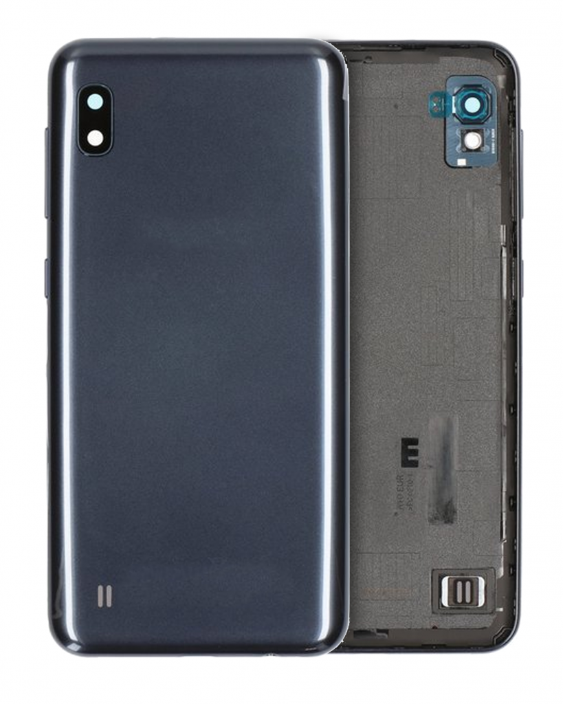 Back Cover Glass With Camera Lens For Samsung Galaxy A10 (A105 / 2019) (Service Pack) (Black)