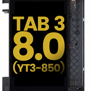 LCD Assembly With Frame For Lenovo Yoga Tab 3 (HD) (Black) (Refurbished)