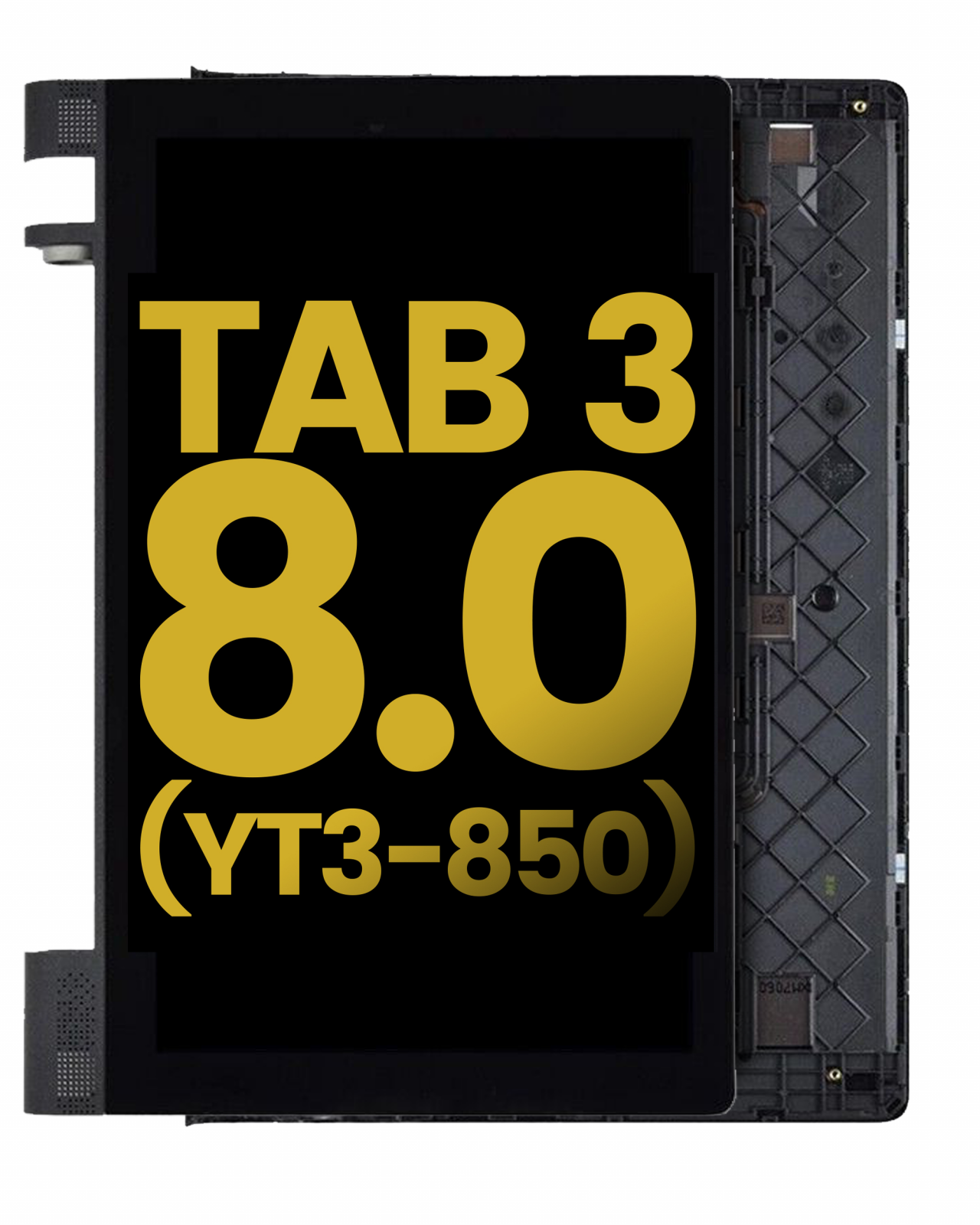 LCD Assembly With Frame For Lenovo Yoga Tab 3 (HD) (Black) (Refurbished)