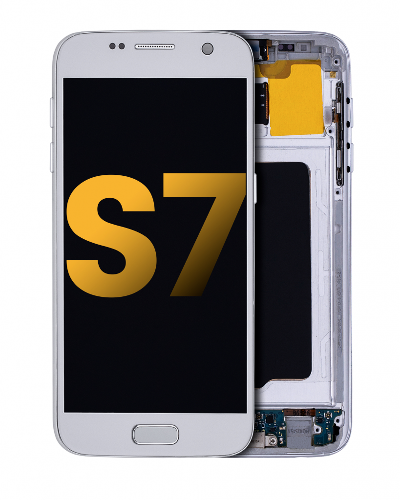 OLED Assembly With Frame For Samsung Galaxy S7 (Refurbished) (All US Models) (Silver Titanium)